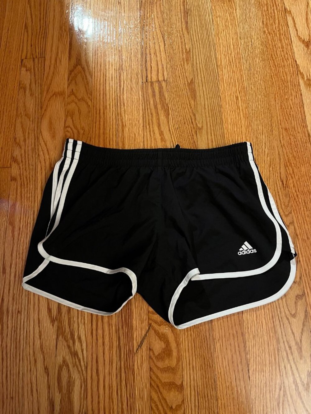 Adidas Womens M Black Running Shorts